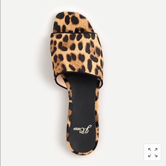 🎉J.Crew🎉Abbie Slide in leopard calf hair🎉🎉 - Picture 2 of 8